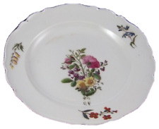 Antique 18thC Doccia Porcelain Floral Plate Porzellan Teller Italy Ginori #2 picture