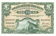 Gibraltar - 1 pound - P-18b - Nov 11, 1971 dated Foreign Paper Money - Paper Mon picture