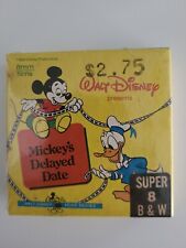 Super 8mm B&W film WALT DISNEY 1406 MICKEY's Delayed Date  - New Sealed picture