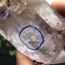 Rare large NATURAL Amethyst Super Seven MOVING Water Bubble Enhydro Crystal 268g picture
