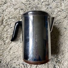 Vintage Revere Ware Stainless Steel 10 Cup Coffee Percolator Clinton ILL. picture