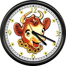 Bordens Elsie The Cow Milk Butter Dairy Sign Wall Clock picture