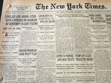 1927 NOV 23 NEW YORK TIMES - SINCLAIR AND BURNS CITED IN JURY FIXING - NT 6401 picture