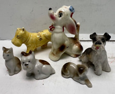 collection of vintage miniature cute cats and dogs picture