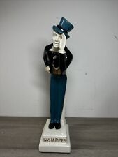 1969 I W Harper Kentucky Bourbon Decanter Bowing Man in Topcoat 16.5” Tall #D1 picture