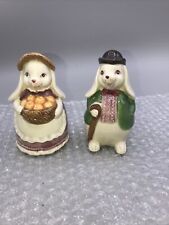 Vintage Otagiri Japan Ceramic Bunny Salt And Pepper Shakers Farmhouse Spring picture