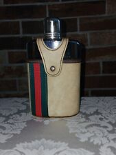 Very Vintage Gucci Glass Flask In Case picture