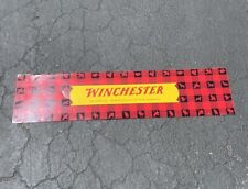 Vintage Sign 50s 60s Winchester Firearms  Riffle Store Display Metal Plaid Rare picture