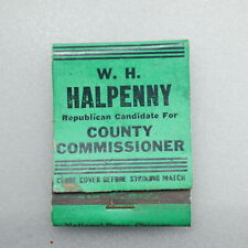 Republican County Commissioner Couldersport Pa Matchbook Vintage Struck picture