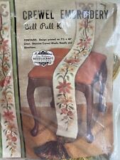 Vintage Elsa Williams Floral Bell Pull Kit Complete picture