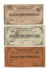 BOTTLE & Cie à Barbezieux - shares of 500 francs (1854-1857) picture