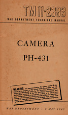 76 Page 1945 TM 11-2383 CAMERA PH-431 Cine - Kodak 16mm Movie Manual on Data CD picture