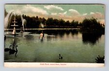 Toronto Ontario- Canada, Duck Pond, Island Park, Antique, Vintage c1907 Postcard picture