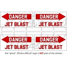 DANGER JET BLAST Airplane Helicopter USAF Vinyl Sticker Sticker 50mm x4 picture