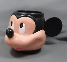 Vintage Applause Mickey Mouse Head Plastic Rubber Molded Cup Mug Walt Disney picture