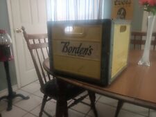 Bordens 60s Erie Crate Metal Fiberglass Rare Vintage Dallas Texas Milk Crate picture