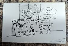 Vintage Comedy Postcard Dogs Making Pee Joke Unposted picture