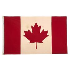 Vintage Cotton Flag Canada Old Cloth Maple Leaf Canadian Textile Art Decor picture
