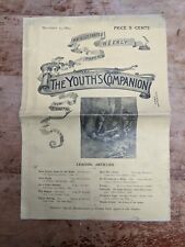 The Youths Companion December 1, 1892 Victorian Newspaper Antique The Magpie picture