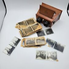 Antique ICA Stereoscope Viewer with Glass Slides New York and Beyond picture