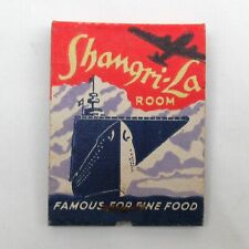 1930s Curly's Shangri-La Room Matchbook Cover unstruck Minneapolis MN 1940s picture