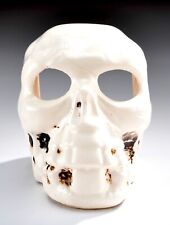Vintage 1950's Porcelain Human Skull Incense Burner - Made in Japan - MCM picture