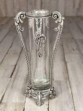 Brighton Contessa Silver Plated Glassl Bud Vase 8