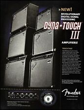 Fender Dyna-Touch III Series Amp 2004 amplifier advertisement 8 x 11 ad print picture