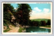 Bellefonte PA-Pennsylvania, Scenic Views on Spring Creek, Vintage c1944 Postcard picture