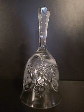 Vintage Lead Crystal Clear Cut Glass Bell, 7