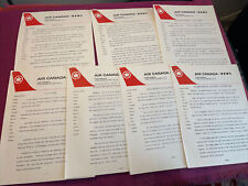 Air Canada airline 1973 press kit news release sheets for the  L-1011  -lot of 8 picture