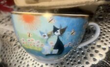 Rare GOEBEL ROSINA WACHTMEISTER CAT TEA CUP ANGELO ANGELINA. Mint picture