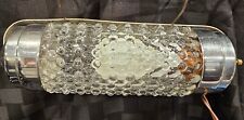 Vintage Art Deco Glass Bullet Headboard Bed Reading Light Lamp WORKS picture