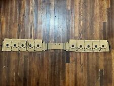 ORIGINAL WWI WWII US ARMY M1903 INFANTRY COMBAT FIELD 9 POCKET AMMO BELT-MILLS picture