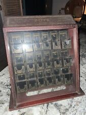 Vintage Antique Boye General Store Needle Display Cabinet  picture