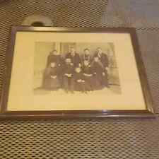 Vtg 1920 Frame Family Portrait mennonite PA picture