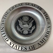 Vintage Old Mill Pewter Plate - The Great Seal of the Untied States Of America picture
