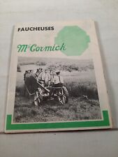 Vtg Mc cormick horse drawn sickle mower advertisement faucheuses picture