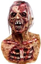 Scary Walking Dead Zombie Head Mask Latex Creepy Halloween Costume Horror Bloody picture