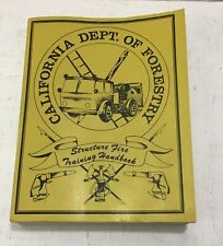 California Department of Forestry Fire Fighting Structure Training Handbook 1978 picture