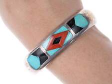 Vintage Channel inlay silver cuff bracelet picture