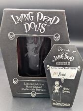 LIVING DEAD DOLLS LIMITED 062/666 HAND-ETCHED COLLECTIBLE BARWARE Lizzie Borden  picture