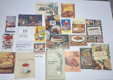 Lot of 20 Vintage Recipe Booklets Pamphlets Advertising Leaflets Betty Crocker picture