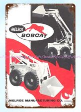 unframed wall hangings 1962 Melroe Bobcat M440 metal tin sign picture