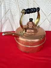 THE SIMPLEX Made IN England Copper Tea Kettle Teapot UNIQUE DESIGN RARE 10x 10 picture