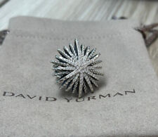 DAVID YURMAN STARBURST Pave DIAMONDS Silver 925 Large 34MM Ring Sz 7.5 picture