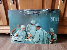 Vintage 1960's Doctor Surgeon Surgical Operation SVE Study Poster Print Hospital picture