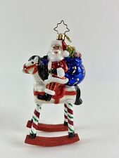 Christopher Radko A REALLY ROCKIN CHRISTMAS Glass Christmas Ornament Horse picture
