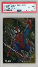 1995 Fleer Ultra Marvel Spider-Man Golden Web Spider-Man #7 PSA 8 picture