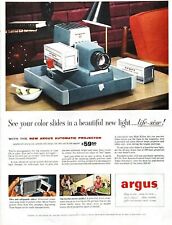 1956 Argus Projector Vintage Print Ad Color Slides Beautiful New Light Camera  picture